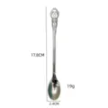 Stainless steel long handle coffee spoon vintage royal style ice spoon dessert tool - Iced Tea Spoon / Silver