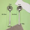Set koutala soupas kai skoumaria apo anoiksidoto atsali makry xero kouzina 24cm - Σετ κουτάλα και τρυπητή κουτάλα από ανοξείδωτο ατσάλι 304