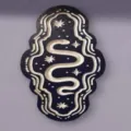 Mystical snake wooden wall hanging gothic star altar plaque esoteric home decor ornament - Style 5