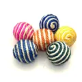 Bunte Sisal Katzenkratzbälle, bissfeste interaktive Haustier Zahnspielzeuge. - Sisalball (Zufällige Farbe)