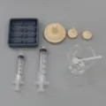 Haustier Futter Spritze Set junge Tiere Flasche langsam Fütterung Schüssel Messbecher - 5+10 ml Spritze + Kurze/lange/große Sauger + Messbecher + Antischlingnapf