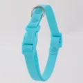 Collare per animali azzurro, design impermeabile in plastica resistente con fibbia e anello - Collare Taglia S / Blu