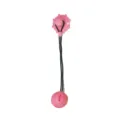 Pink pet molar chew dog toy with elastic rope and suction base for interactive training. - 5cm / Pink 5cm Food Dispensing Ball (with Suction Cup)