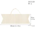 Plaque de porte en bois suspendue vierge bricolage déco panneau en bois 30x10cm corde. - Forme de Queue d'Hirondelle (B)
