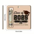 Wooden graduation money holder ornament 2025 class gift with graduation hat design 10cm - Style 4 / 10x10x0.3cm