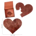 Puzzle en cœur en bois avec messages d'amour gravés et boîte cadeau, cadeau d'anniversaire. - Puzzle Cœur Saint-Valentin