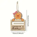 Christmas wooden gingerbread money holder pendant hanging decoration for tree party gift 10x14cm - Gingerbread Man