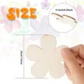 Wooden blank flower shape DIY painting wood slice coaster decoration craft piece - Flower Shape / 1 Piece Pack (7.62x7.62cm 2mm Thickness)