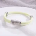 Braccialetto di allarme medico in acciaio inossidabile per diabete tipo 2 gioielli - Stile Allerta Medica / Corda Milano Bianco Off Hardware Argento