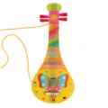 Hölzernes DIY Malerei Gitarre Spielzeug für Kinder, kreatives handgemachtes Kunstinstrument. - Blanko - Pipa-Lautenform