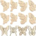 Artisanat de puzzle de papillon 3D en bois pièces de décoration DIY bureau maison - Papillon (4 Styles 3 Ensembles) / 24 Pièces/Ensemble
