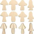 Wooden 3D DIY mushroom tree puzzle ornament for creative home desktop decoration and party supplies. - Mushroom