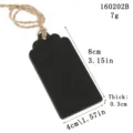 Wooden chalkboard gift tag pendant with jute string for rustic home holiday party decor 8x4cm - 10 Pieces/Pack / Arch Flower Shape