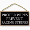 Wooden hanging sign with funny quote, rustic wall plaque decor for home, kitchen, or bathroom. - 20x10 / J20X10-129-9