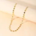 Collana catena stelle dorate in acciaio inossidabile, gioiello moda minimalista donna. - Solo Collana (Senza Bracciale/Orecchini) / Oro 18K / Oro