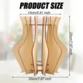 Wooden vase display stand geometric floral holder desktop home office decor 15x20cm - Style B (20x20cm)