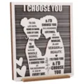 Hölzernes deko schild mit romantischer gravur paare zitat geschenk für schreibtisch - Valentinstag
