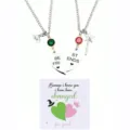 Beste vrienden roestvrij staal gebroken hart ketting heksenhoed toverstaf set - Vriendschapsketting / 1 Paar