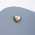 Chiusura magnetica a cuore dorata per la creazione di gioielli fai da te in acciaio inox. - Oro rosa