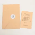 Kraftpapier enveloppe met wenskaart set, romantisch belofte ontwerp voor koppels cadeaus. - Envelop Kaart Set