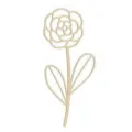 Découpe de fleurs sauvages en bois naturel artisanat tige décoration murale maison bricolage - Style de Fleur 1 / 1 Pièce/Paquet