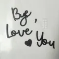 Set de decoración de pared con letras de amor de madera para San Valentín y fiesta romántica. - Set de 3 negro + corazón y coma + 10 puntos de pegamento