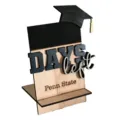 Graduation countdown wooden table sign desk decor graduation party ornament gift idea - Custom (Width 15.7x Height 21.5cm) / Style A-4