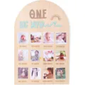Tableau photo jalons bebe en bois premiere annee 12 mois affichage d'anniversaire decor - Style 7