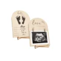 Panneau de jalons pour bebe en bois panneau de naissance nouveau-ne hopital - Style 2