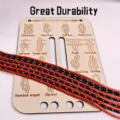 Knoop leerbord met paracord set, houten educatief hulpmiddel voor outdoorvaardigheden. - Knoop-oefenbord (met elk 5 touwen)