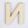 DIY houten hoofdletters alfabet letters voor woondecoratie ambachten en fotorekwisieten. - Letter N / Hoogte 3cm
