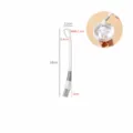 Japanese style cleaning brush with hook handle dual head crevice brush for cup lid grooves. - Crevice Hook Handle Brush