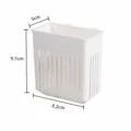 Panier hydroponique suspendu en plastique blanc, vue de détail avec dimensions et fentes. - L / 1 Pièce