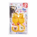 Portable 360 degree rotating stroller hooks with adjustable velcro straps 2 pack - 2 Pcs/Set / Yellow