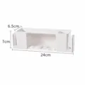 Portaspazzolini bianco da parete con porta dentifricio e doppi ganci per uso in bagno domestico - Doppi Ganci Tazza / Bianco