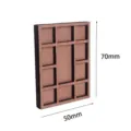 Mini étagère en bois grille présentoir bijoux boîte de rangement pour spécimen minéral. - Style D