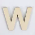 DIY houten hoofdletter W houtsneede ambacht huisdecoratie fotografie accessoire SKU item - Letter W / 11cm Hoogte
