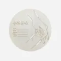 Hölzerne Baby Geburt Meilenstein Scheibe Neugeborenes Erinnerungsschild mit Lasergravur - Stil H 15cm