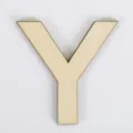 DIY Houten Hoofdletter Y Houten Snipper Ambacht voor Huisdecoratie en Fotografie Rekwisiet - Letter Y / 11cm Hoogte