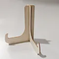 Hölzerner Display Ständer für Neugeborenen Armband und Plakette natürliche Holzoptik - Holzbasis 10.3x13cm