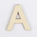 Houten letter A DIY knutselstuk natuurlijke houtnerf huisdecoratie rekwisiet SKU - Letter A / 11cm Hoogte