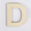 DIY houten letter D onbewerkte houten plak voor woondecoratie wandkunst fotografie rekwisiet - Letter D / 11cm Hoogte