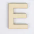 Houten letter E DIY ambacht ornament, natuurlijke houten hoofdletter voor huisdecoratie. - Letter E / 11cm Hoogte