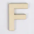 DIY houten letter F ambachtelijke houten schijf voor creatieve huisdecoratie en rekwisiet - Letter F / 11cm Hoogte