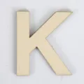 Houten Letter K, DIY Natuurlijke Houten Hoofdletter Plak voor Huisdecoratie en rekwisieten - Letter K / 11cm Hoogte