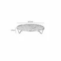 Stainless steel round grilling rack with legs, durable cooling grid for air fryer and oven. - 8262. Grid-16.5cm (Leg Height 2cm)