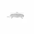 Stainless steel round cooling rack with legs, durable grilling net for air fryer and kitchen use. - 8260. Grid-13cm (Leg Height 2cm)