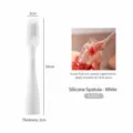 Spatule et racloir debout en silicone blanc pour confiture, beurre et nourriture pour bébé. - 1 Pièce/Paquet / Blanc