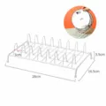 Égouttoir à vaisselle en métal blanc pour rangement de cuisine, support de comptoir pour assiettes. - Étagère à Assiettes en Fer(2068)