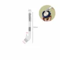 Japanese style double head cleaning brush with hook handle for cup lids and gaps. - Double-Head Cup Brush